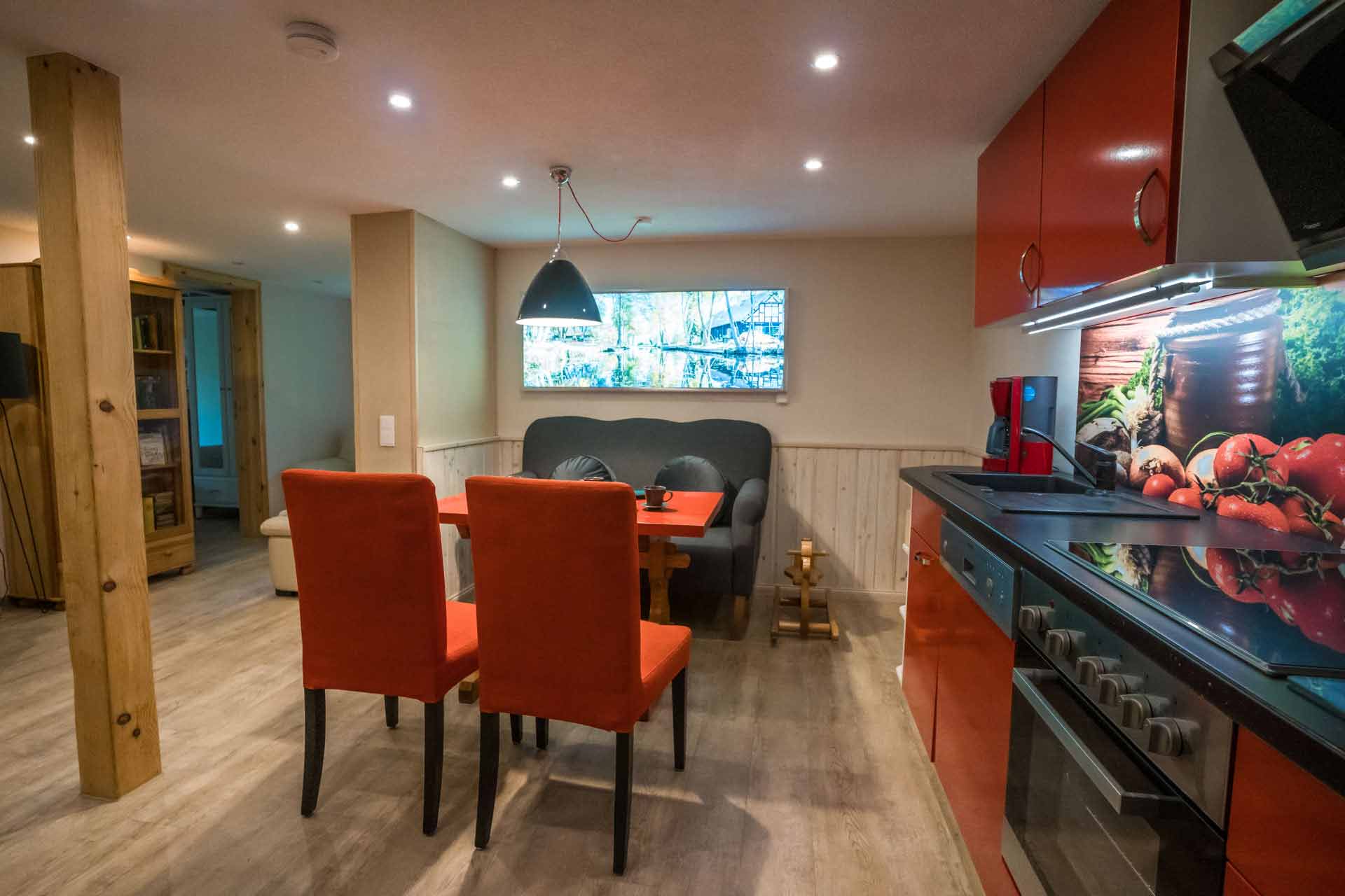 Spreewald Ferienwohnung Wendland Wohnküche